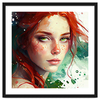 Watercolor Little Mermaid