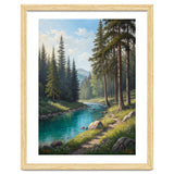 Serene Alpine Forest River Landscape thumbnail