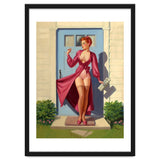 Pinup Girl With Accident At Her Door thumbnail