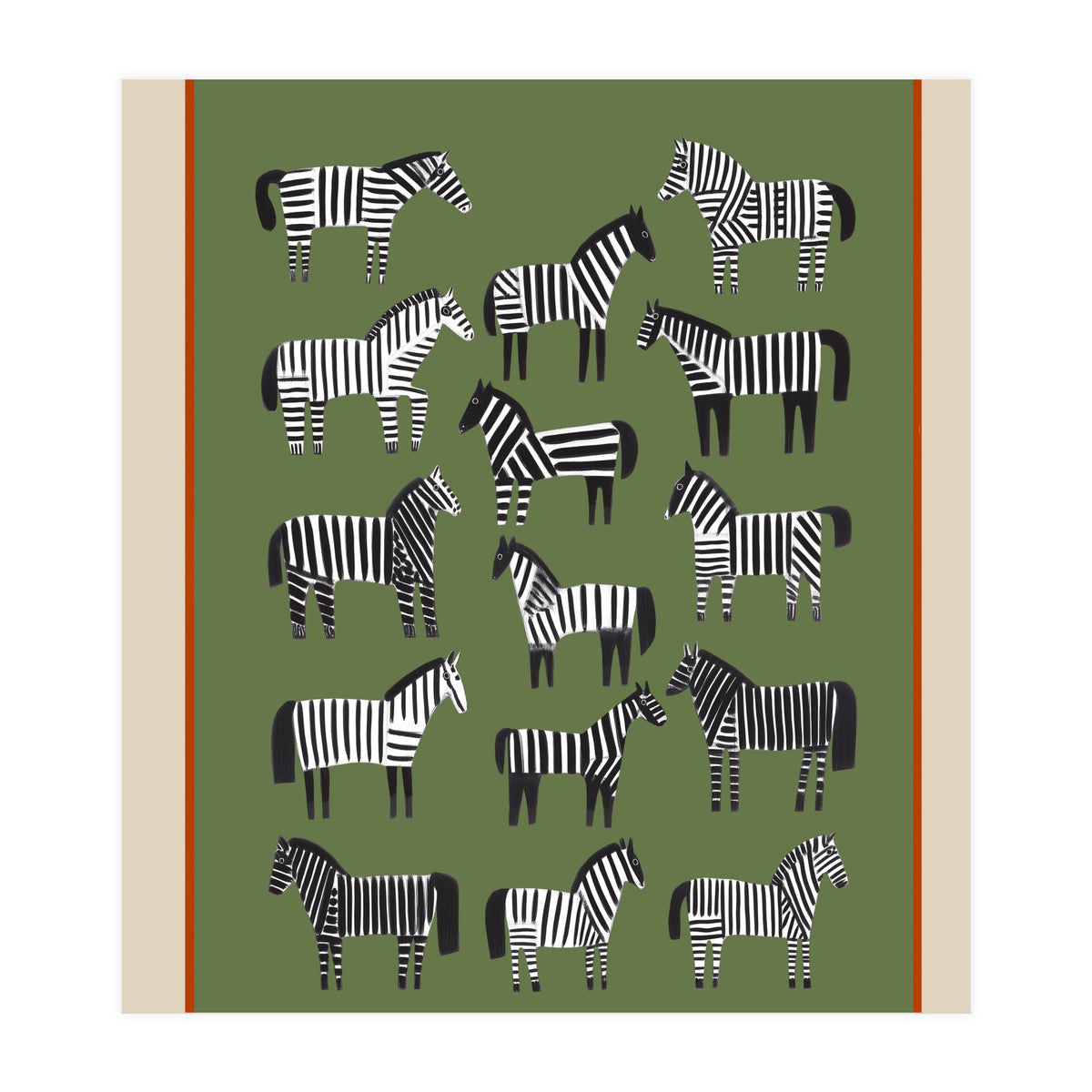 Striped Horses (Print Only)