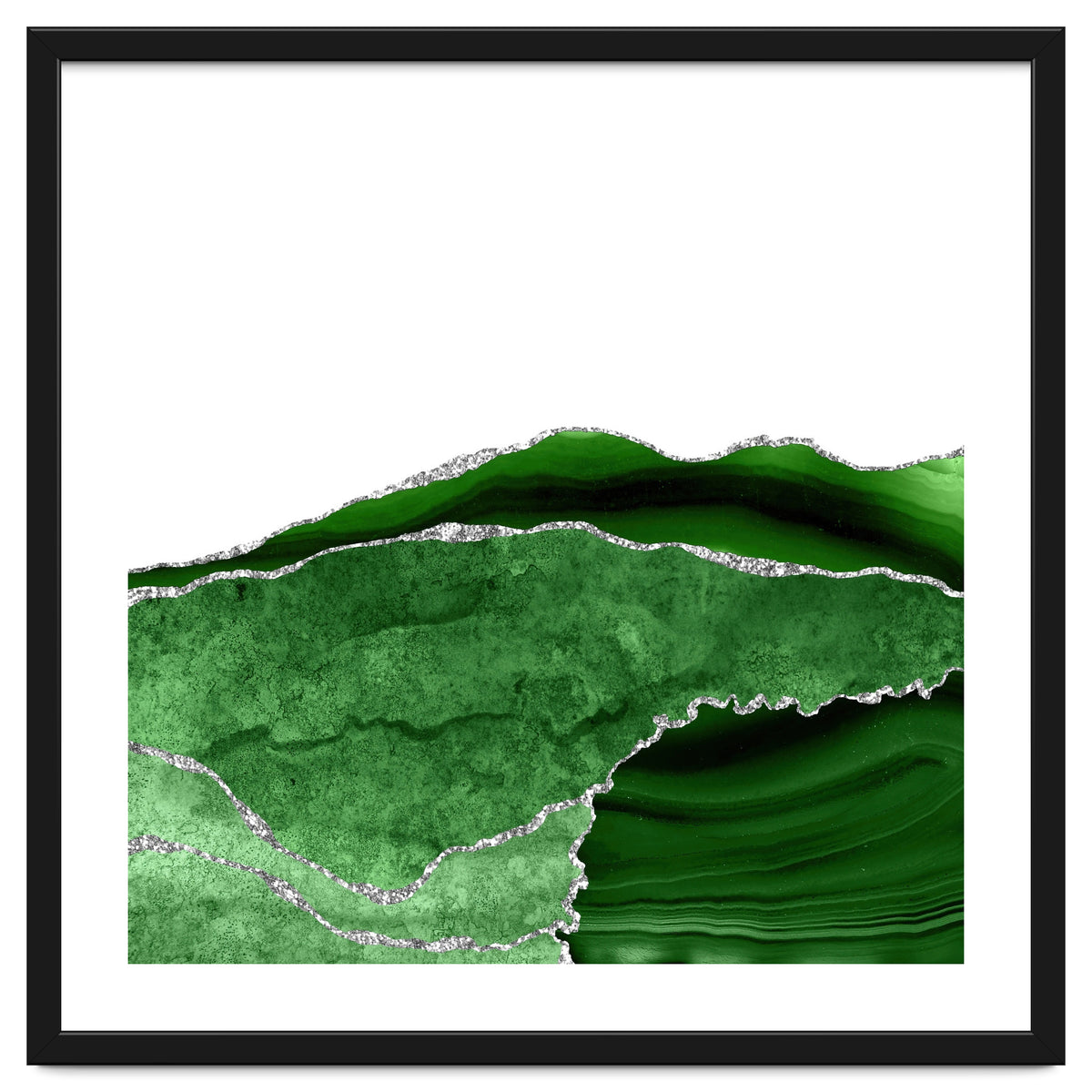 Green & Silver Agate Texture 10
