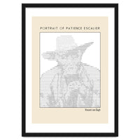 Portrait of Patience Escalier (1888) - Vincent van Gogh(ascii art)