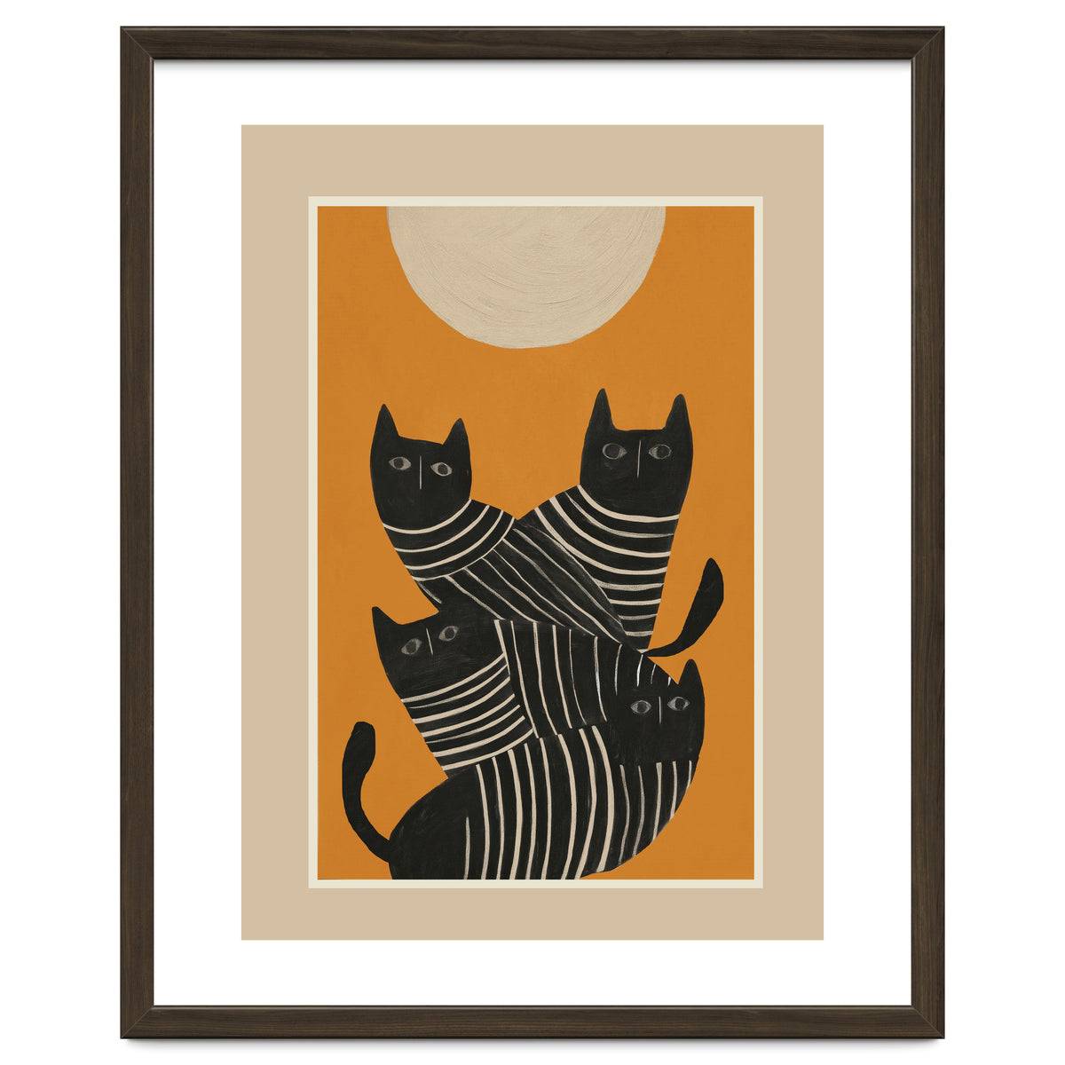 Abstract Black Cats