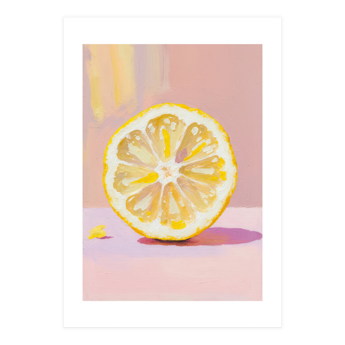 Lemon Slice – Modern Still Life Food (Print Only)