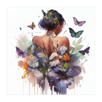 Butterfly Botanical Back (Print Only)
