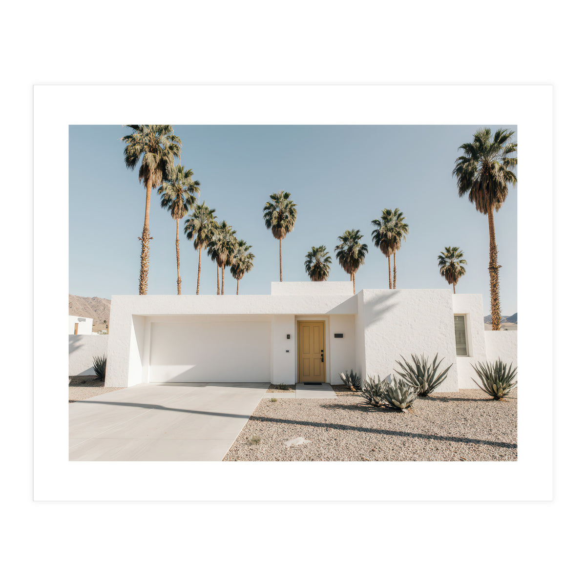 Palm Springs Modernist Home, Mid-Century Architecture Photography, Desert Minimalism (Print Only)