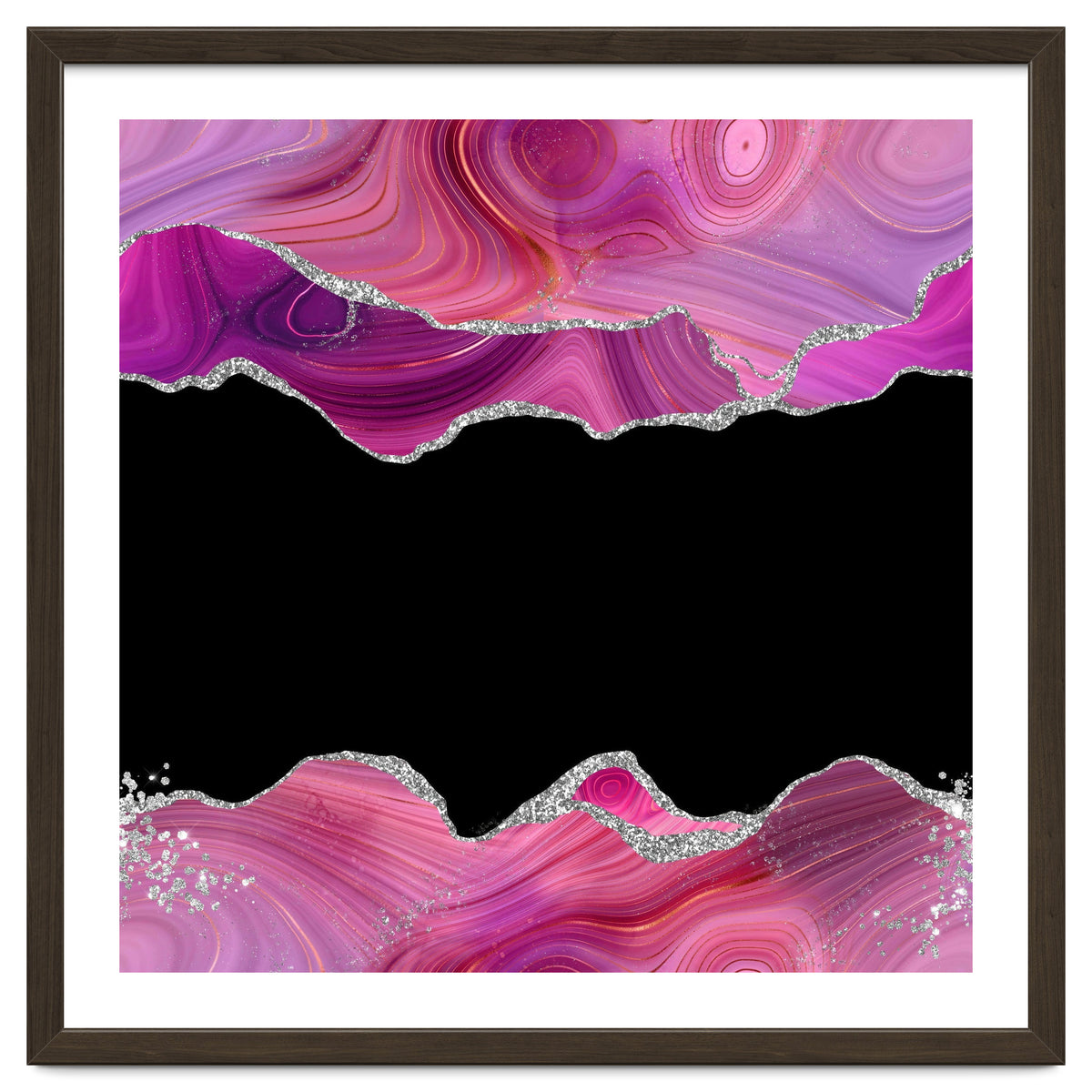 Magenta & Silver Agate Texture 03