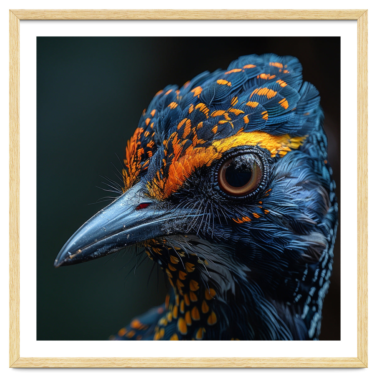 Close Up Of A Colorful Bird Head And Eye
