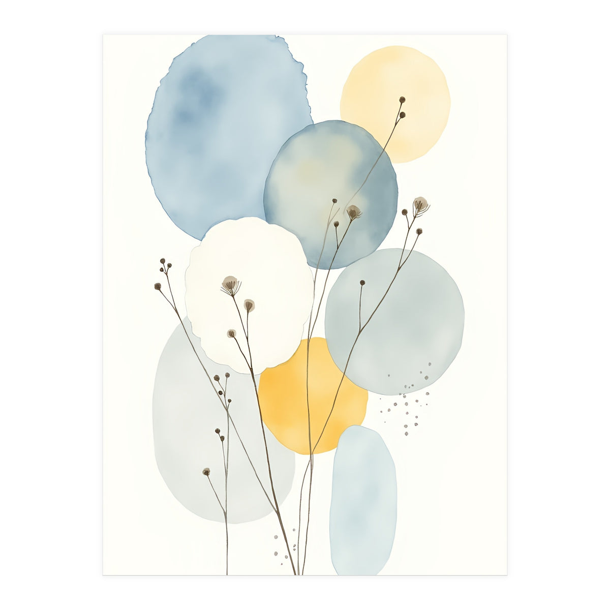 Modern Abstract Flower (Print Only)