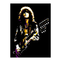 Jimmy Page American Musician Legend in Pop Art (Print Only)