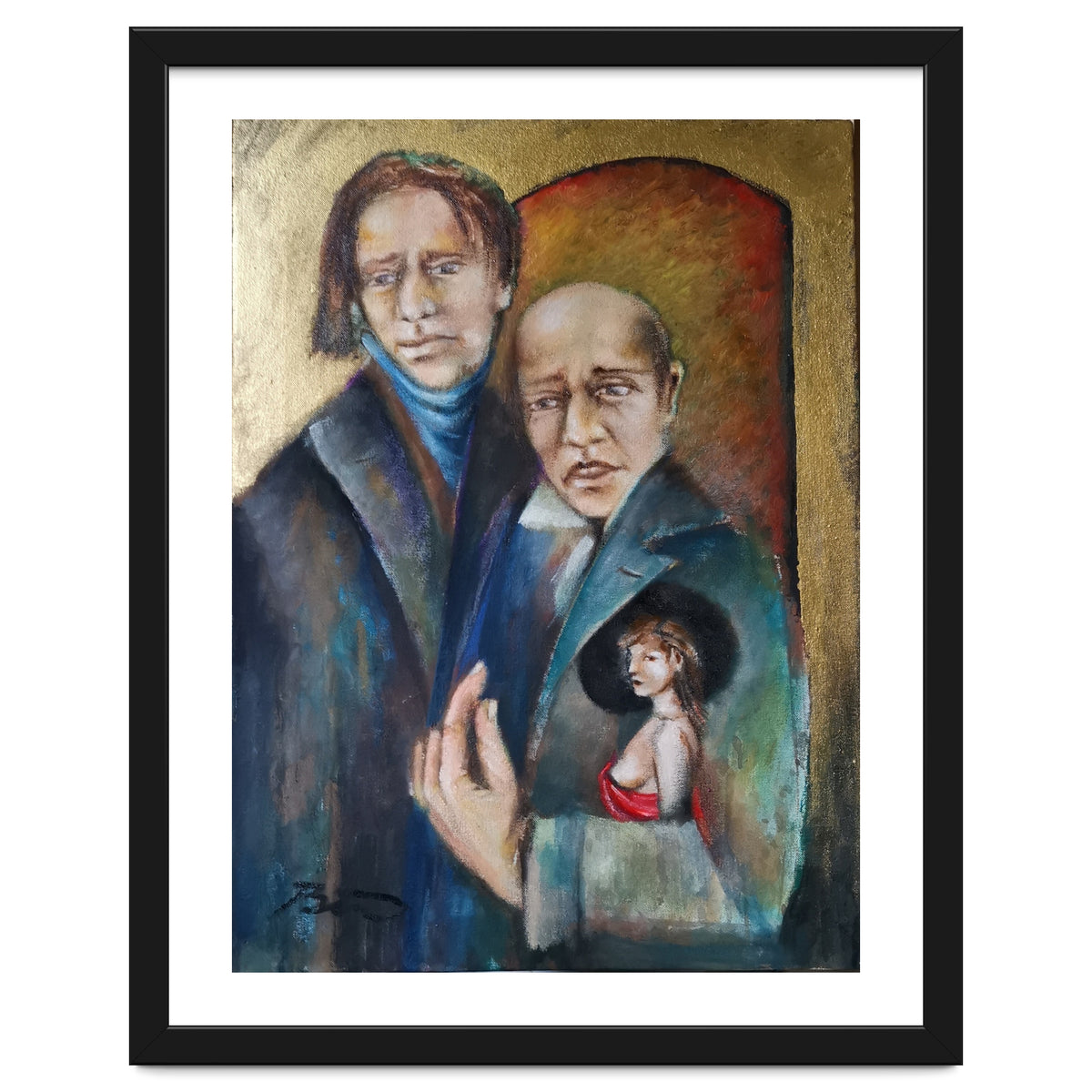 Father&son Oil.61x45.cm.