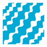 Slanting Blue Wavy Pattern (Print Only) thumbnail