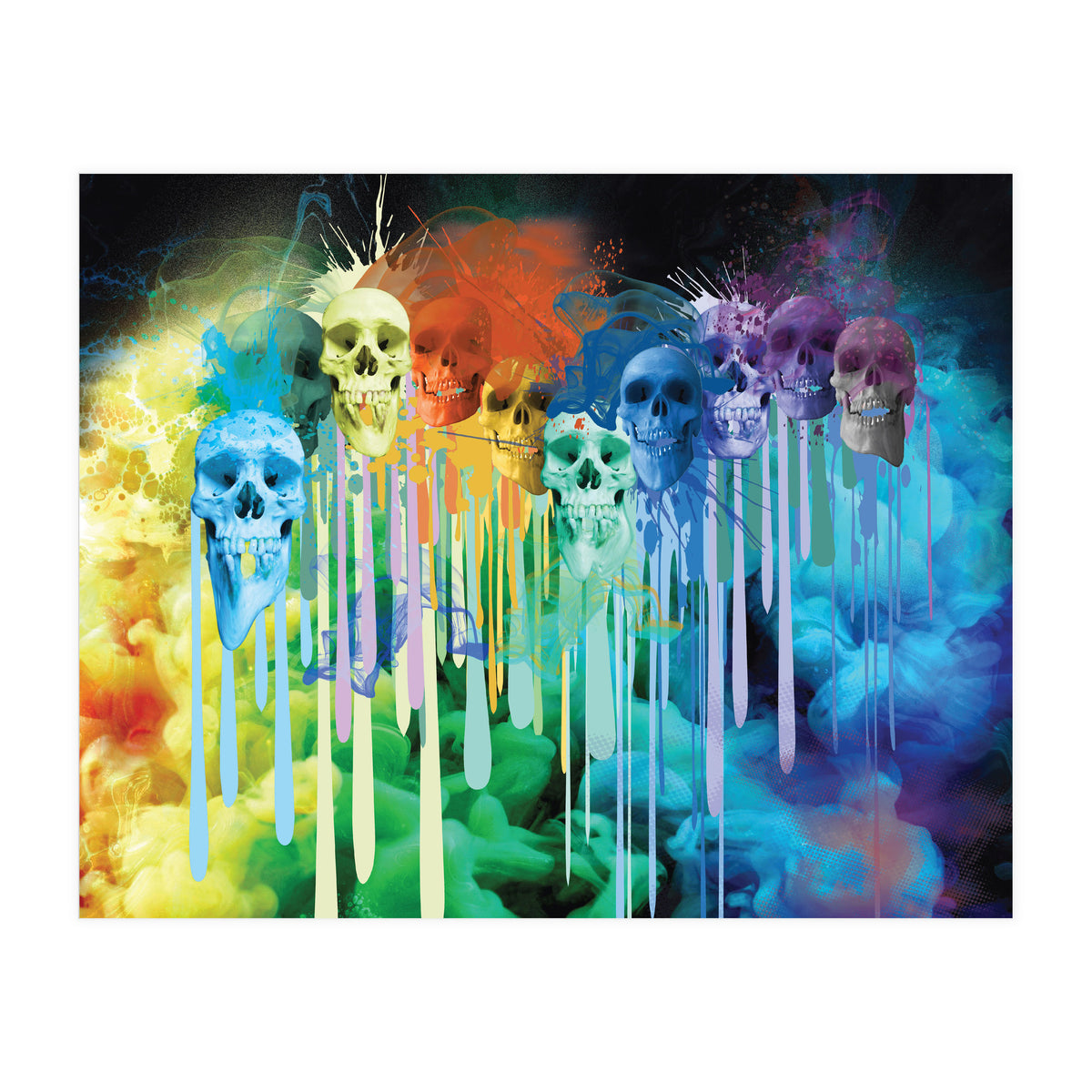 Ink Skulls Smoky (Print Only)