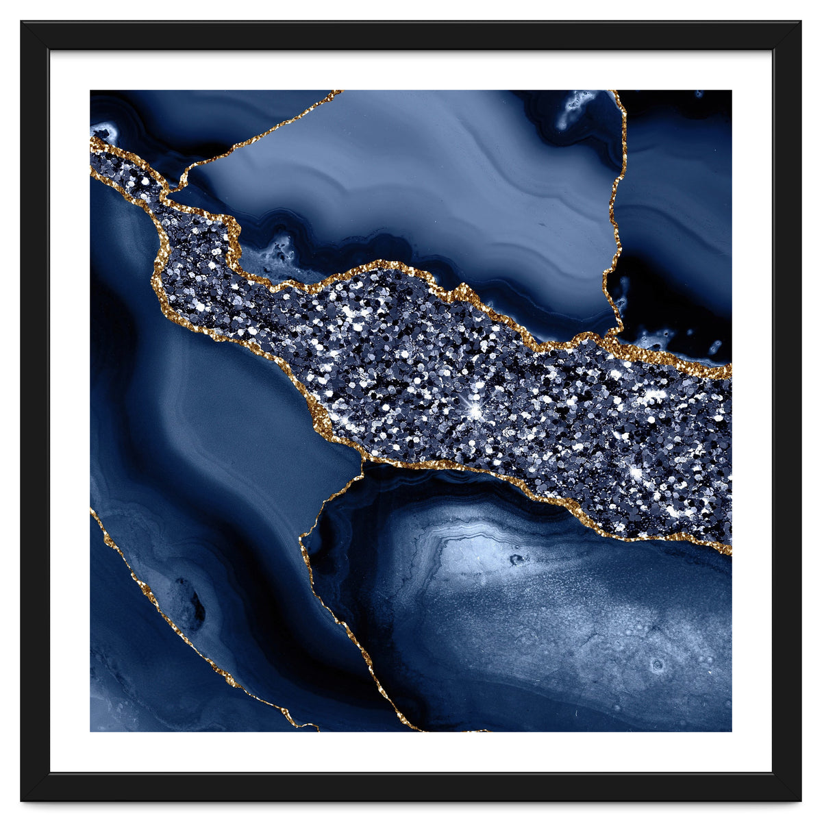 Agate Glitter Ocean Texture 05