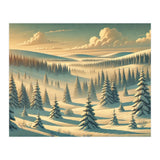 Vintage Finland, Lapland Winter Forest Poster (Print Only) thumbnail