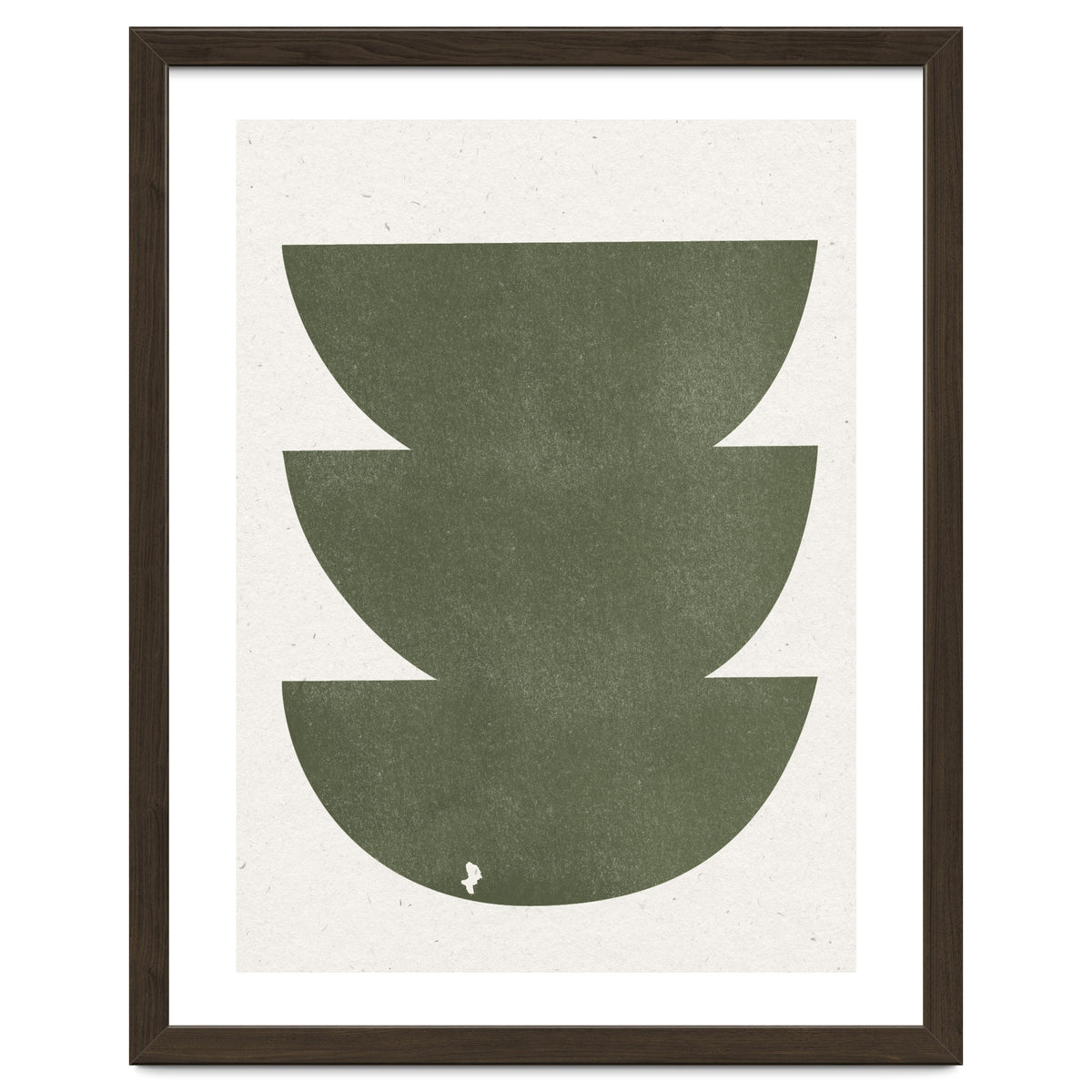 GREEN WATERCOLOR SHAPES NO.3