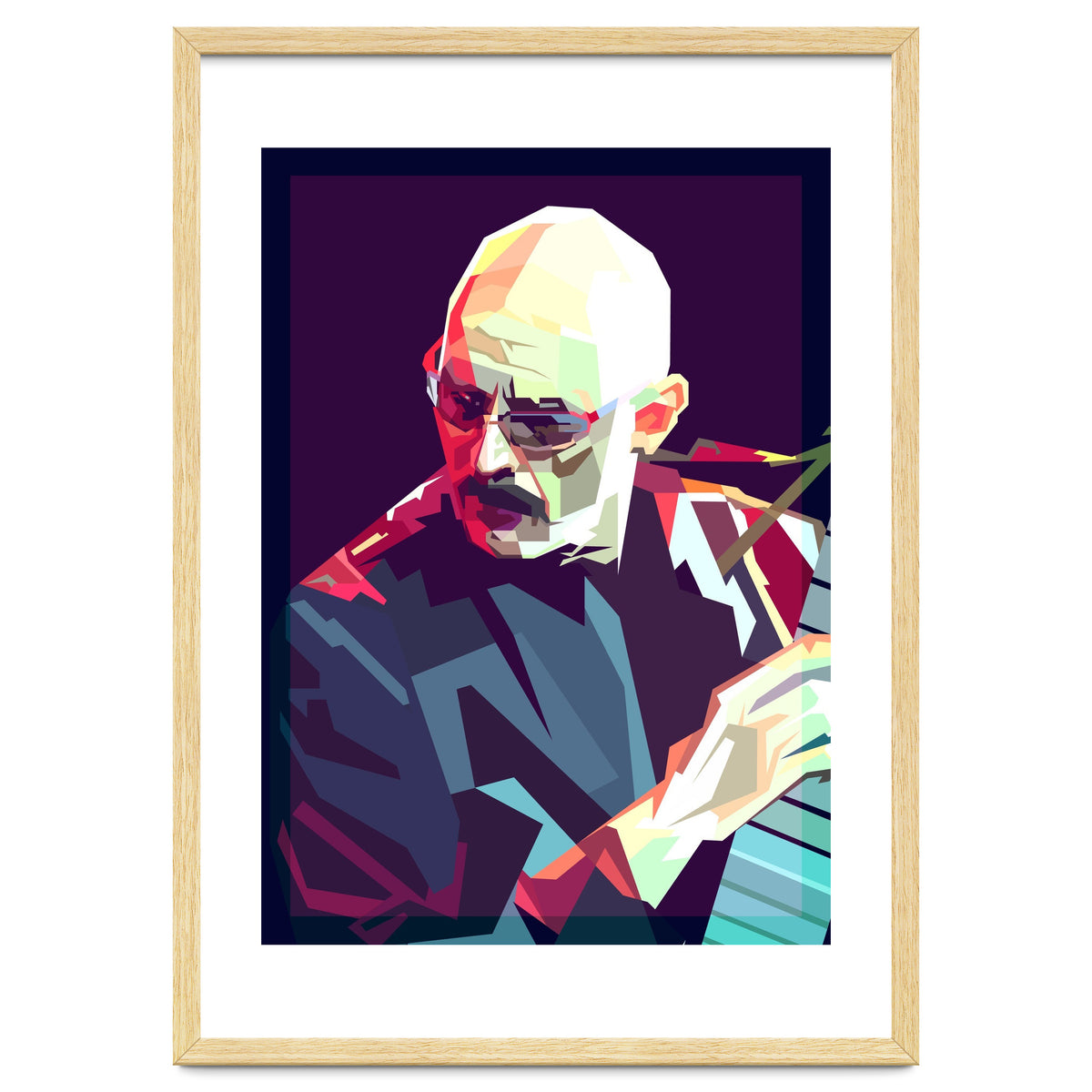 Tony Levin Bass Musician Pop Art WPAP