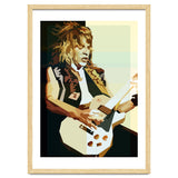 Randy Rhoads Metal Guitarist Retro Illustration thumbnail