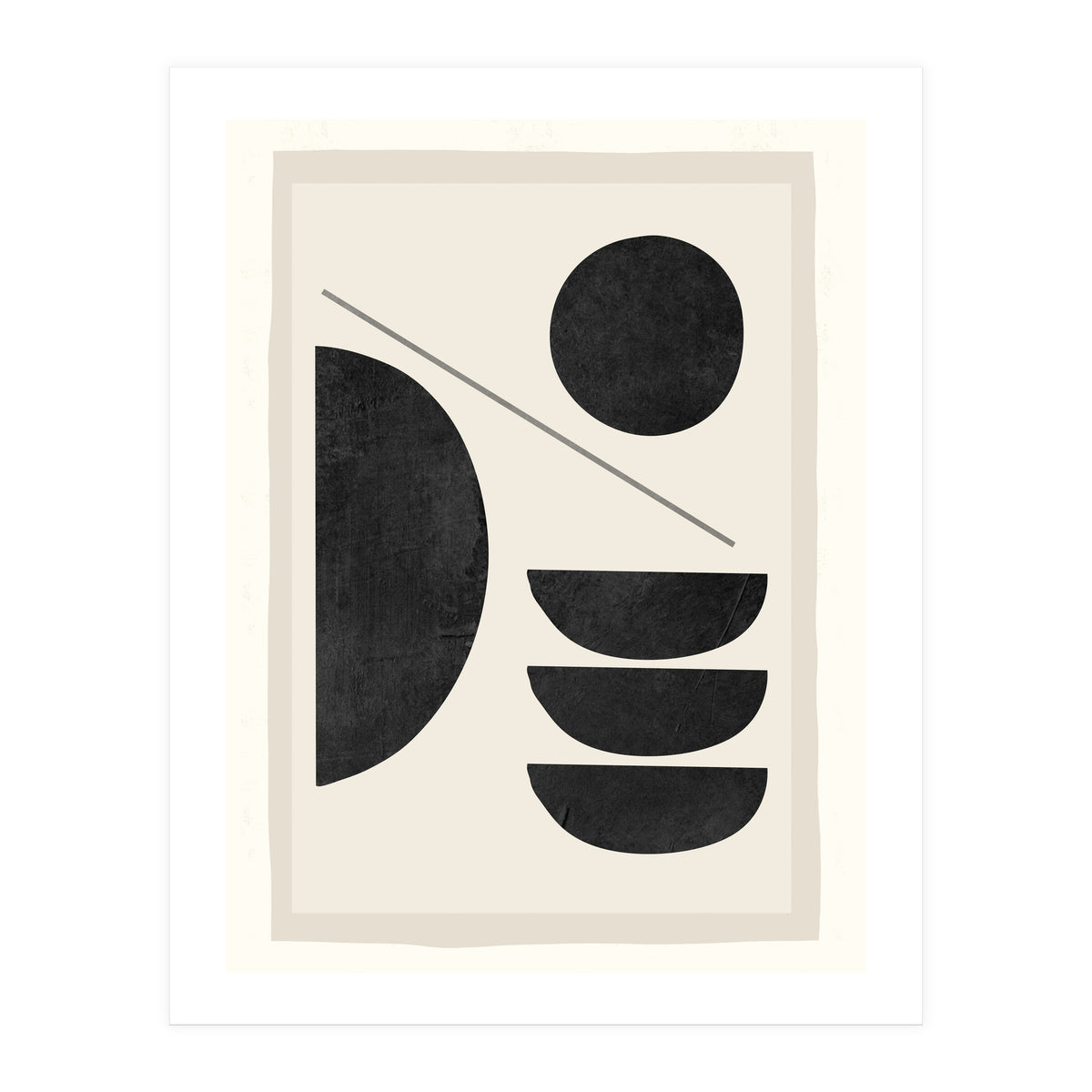Modern Abstract Minimal Shapes 187 (Print Only)