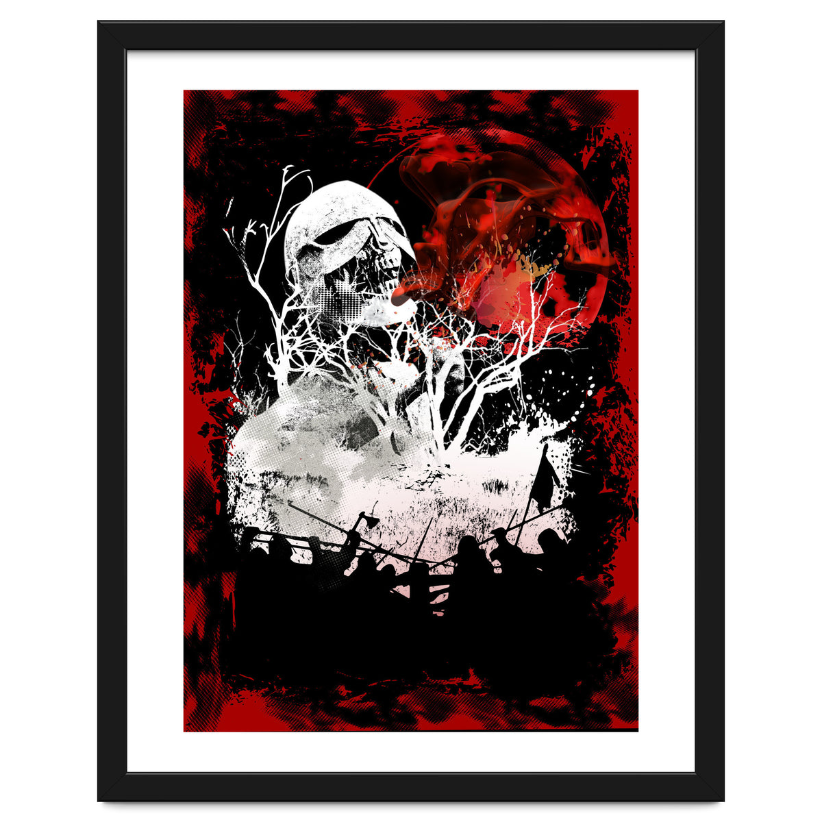 Viking Grinning Skull