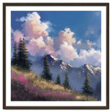 Alpine Summer Meadow with Vibrant Wildflowers and Snow thumbnail