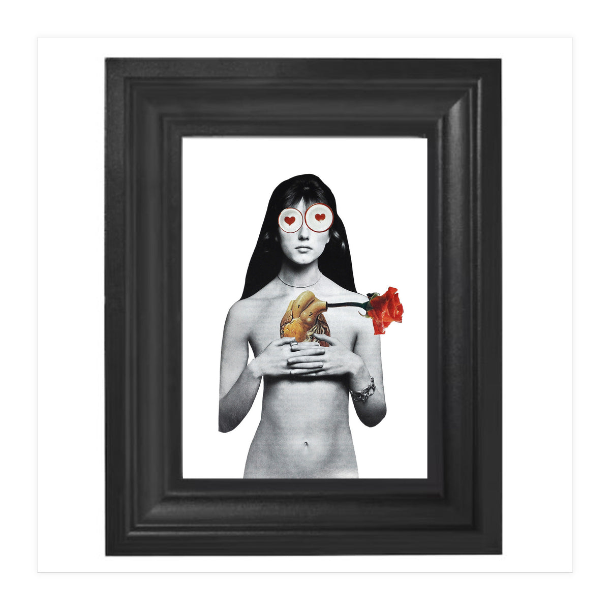 Woman In Love - Print of Paper Collage (Print Only)