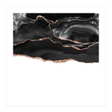 Black & Rose Gold Agate Texture 05  (Print Only) thumbnail