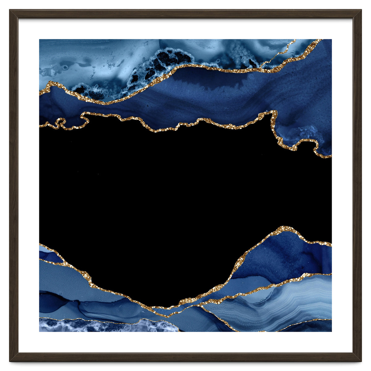 Navy & Gold Agate Texture 18