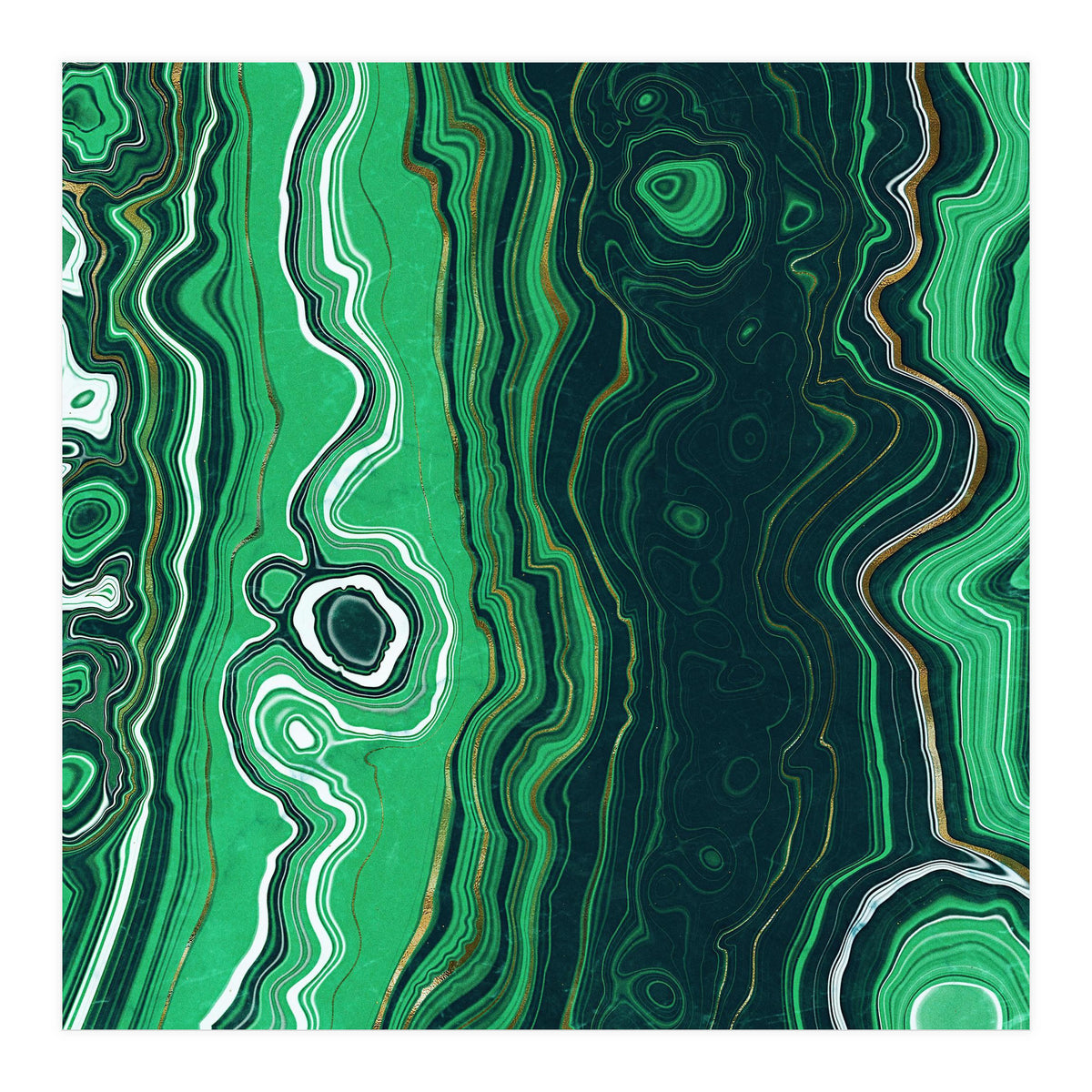Malachite Texture 07 (Print Only)