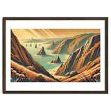 Vintage Cliffside Serenity Poster thumbnail
