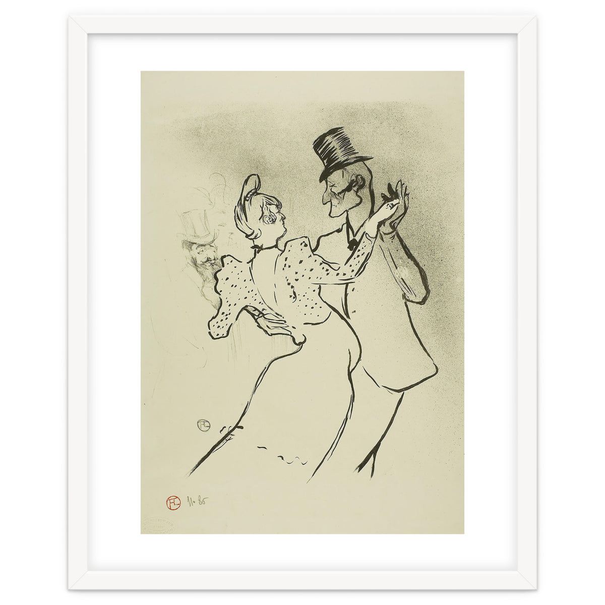 La Goulue. Henri de Toulouse-Lautrec; French, 1864-1901. Date: 1894. Dimensions: 308 × 254 mm (im...