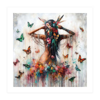 Floral Butterfly Reverie (Print Only)