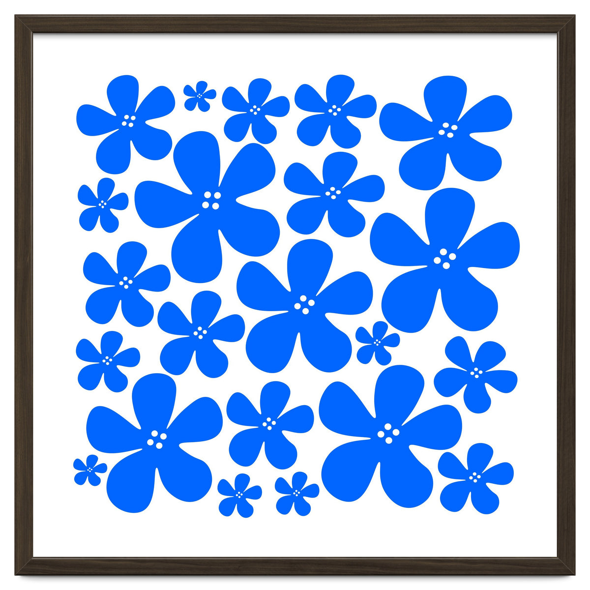 Blue Flowers Pattern