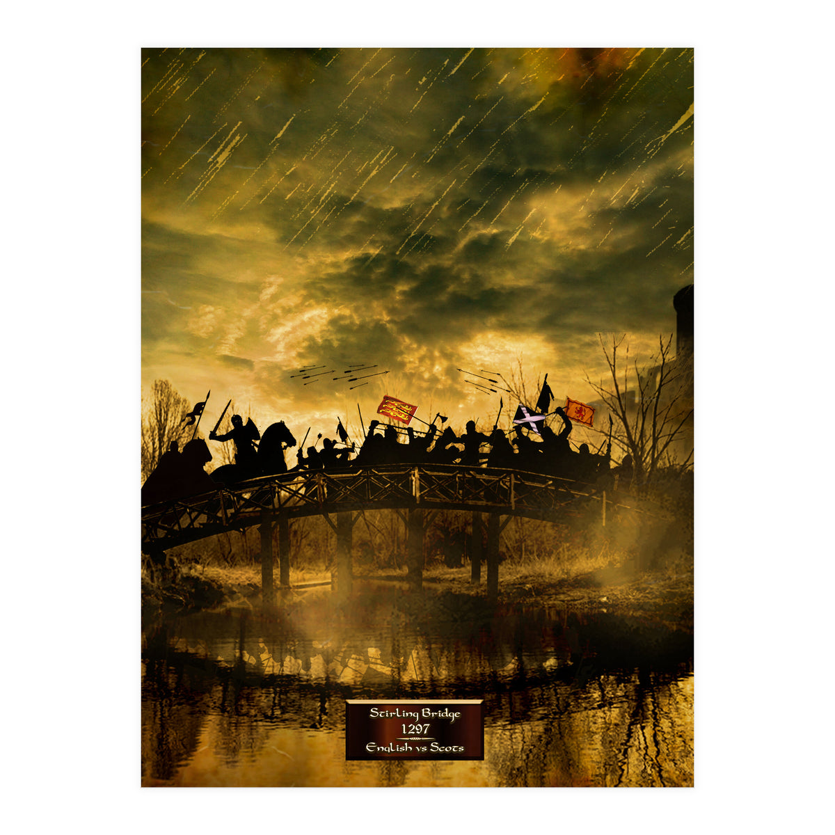 Battle Of Stirling Bridge 1297 (Print Only)