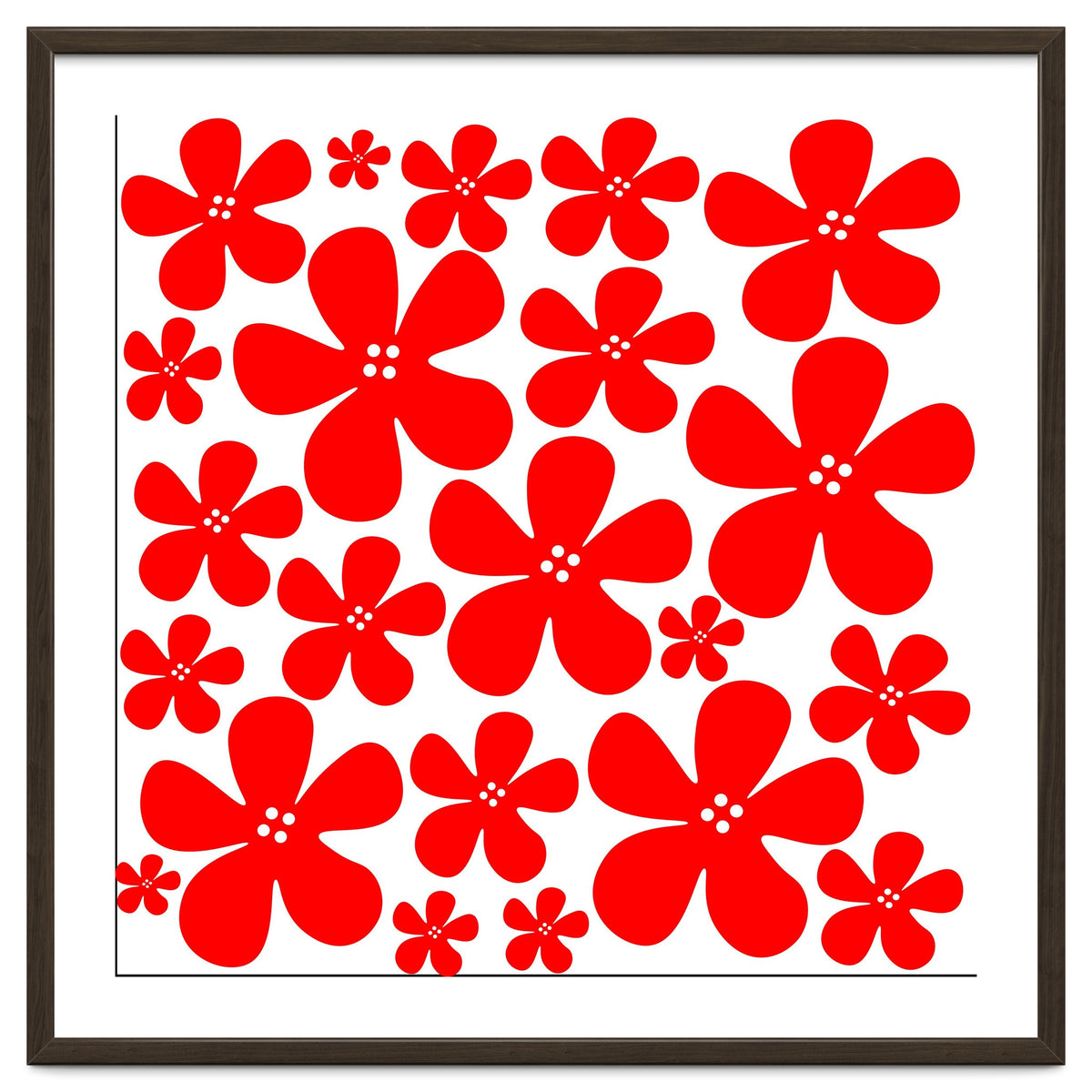 Red Flowers Pattern