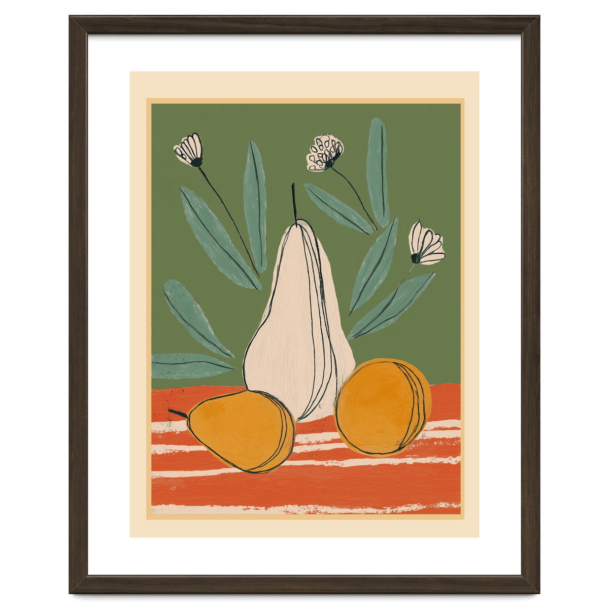 Abstract Pear Still Life