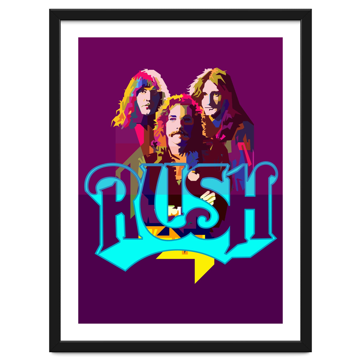 Rush Classic Rock Pop Art WPAP