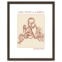 Girl With A Candle – Jean Baptiste Santerre