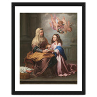 Bartolomé Esteban Murillo / 'Saint Anne with the Virgin', ca.  1655, Spanish School. VIRGIN MARY.