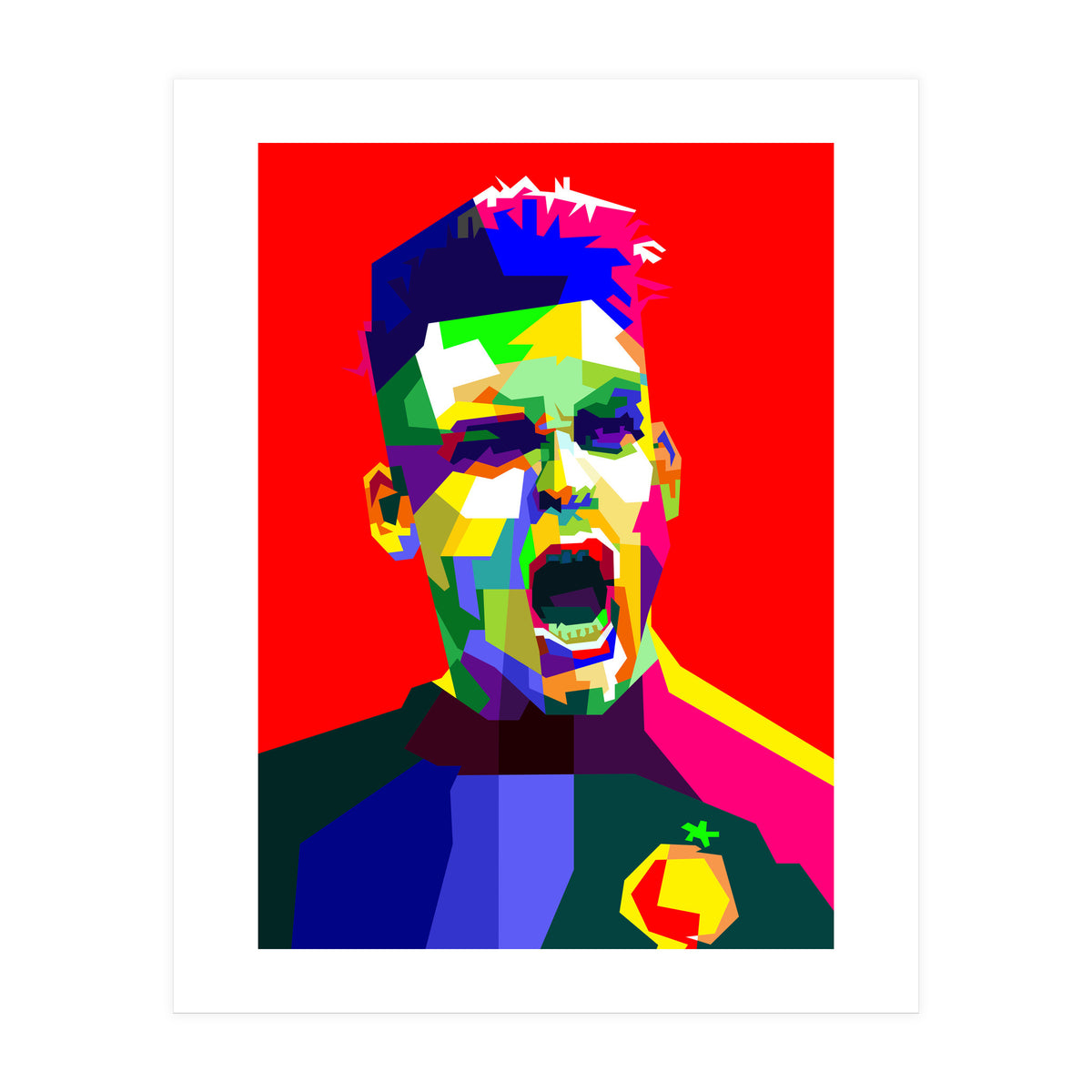 Lautaro Martinez Football Striker Pop Art (Print Only)