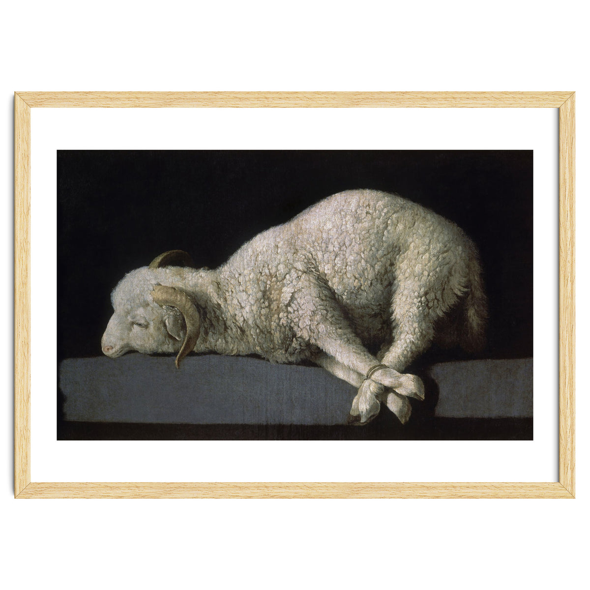 Agnus Dei - ca.1635-40 - oil on canvas - 37,3 x 62 cm - Spanish Baroque - NP 7293.