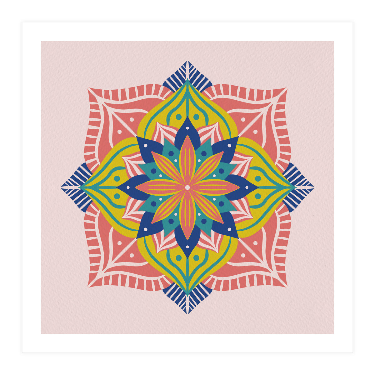 Colorful abstract mandala (Print Only)