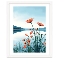 Flower And Lake