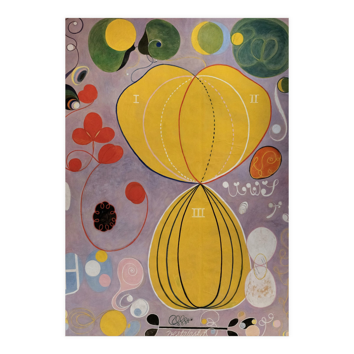 Hilma af Klint - The Ten Largest No 5 Adulthood Abstract Spiritual Art (Print Only)