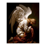 Kneeling Down Angel Renaissance inspired Religious Art (Print Only) thumbnail