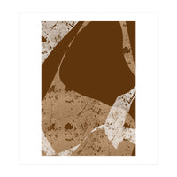 Brown Abstract Minimalist (Print Only)