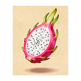 Dragonfruit, Watercolor Illustration, Tropical Pink Art (Print Only) thumbnail