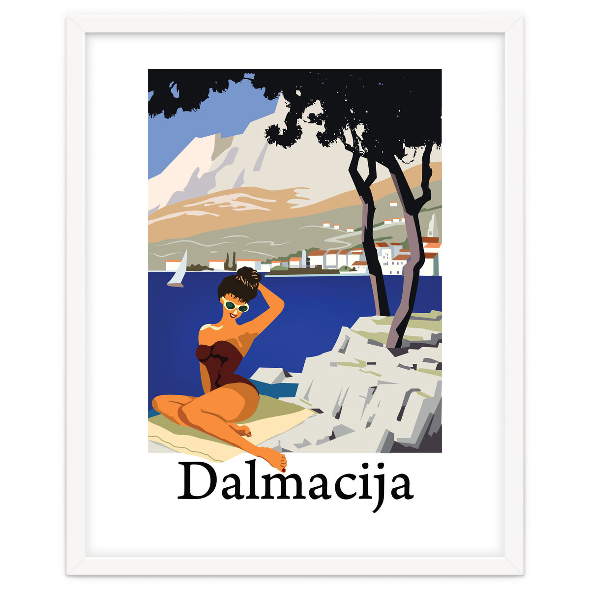 Dalamtia, Sunbathing Woman