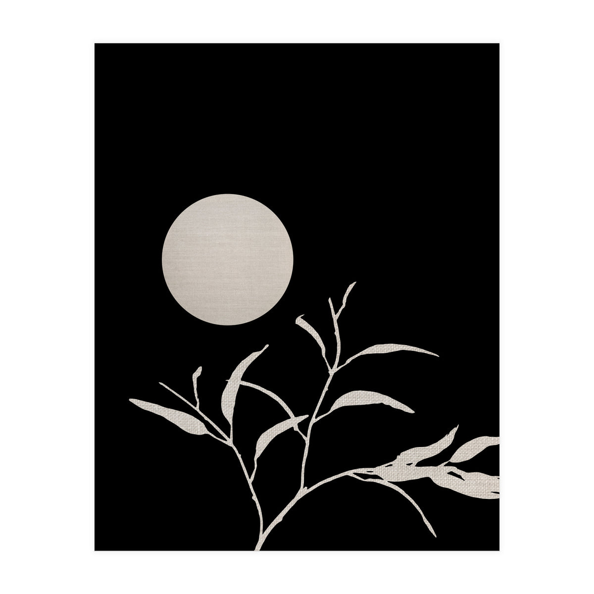 Moon & Leaf (Print Only)