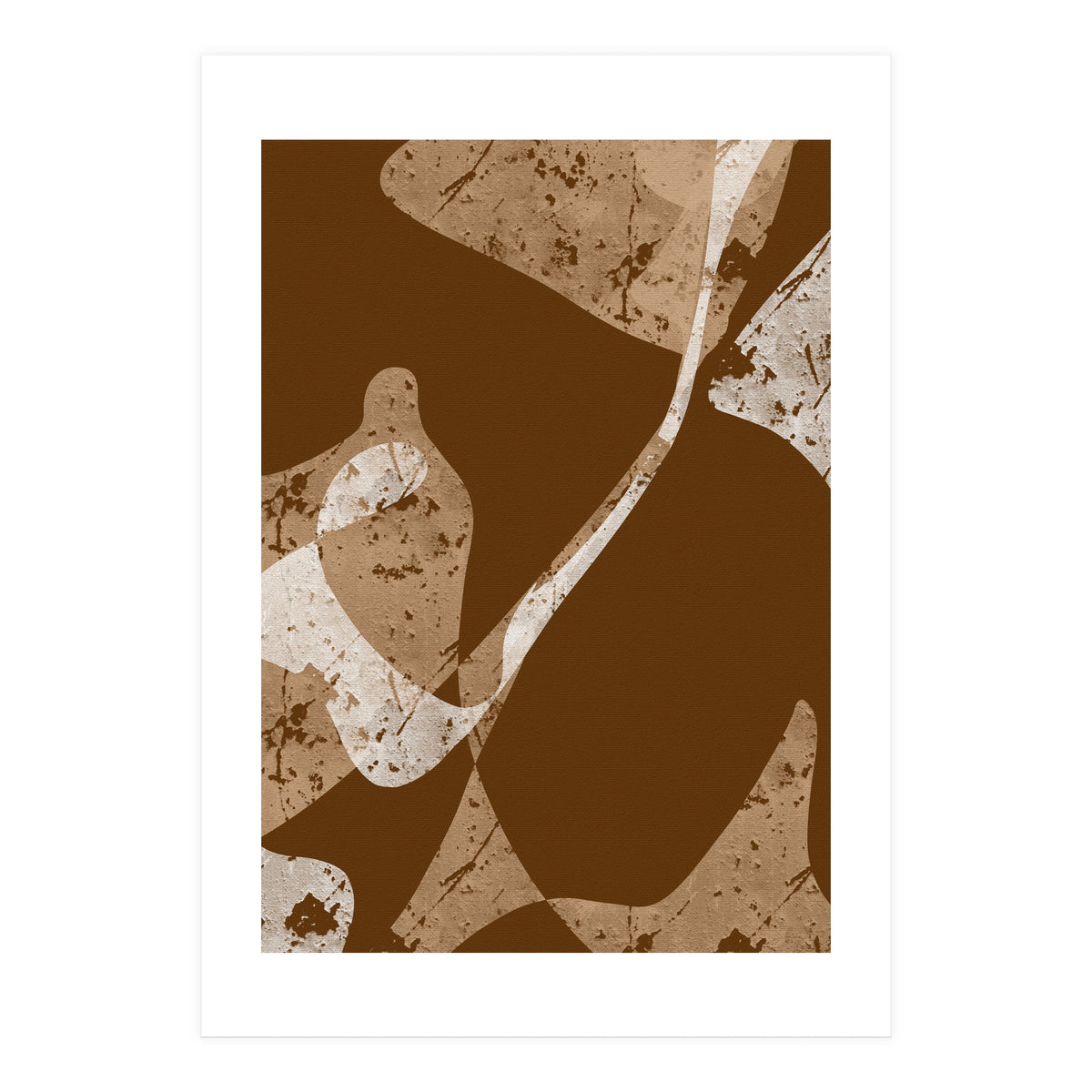 Brown Abstract Minimalist (Print Only)